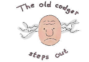 The old codger steps out