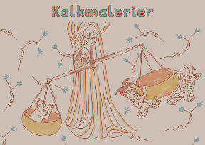 Motif for the Kalkmalerier cycle tour