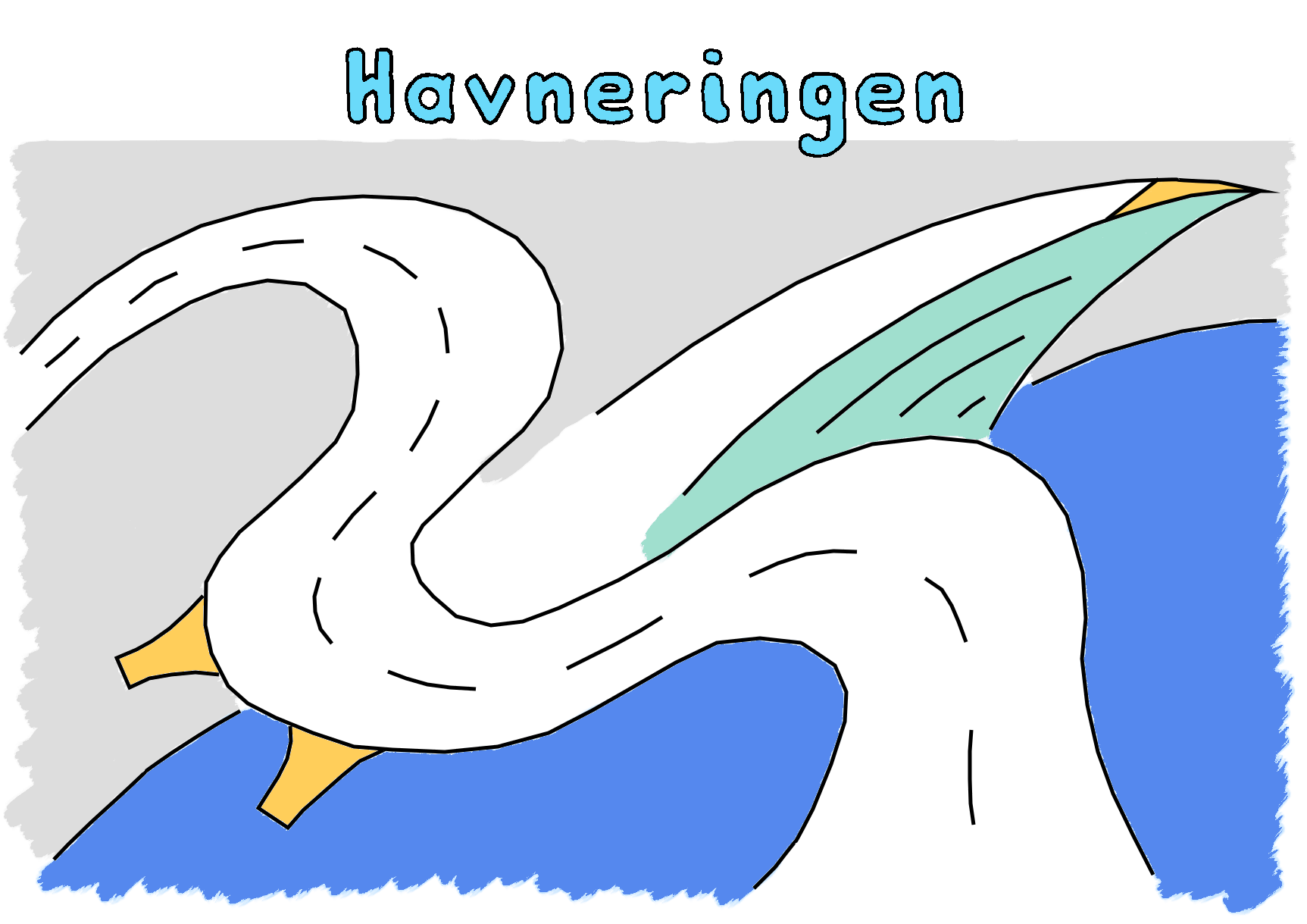 Motif for the Havneringen cycle tour Copenhagen