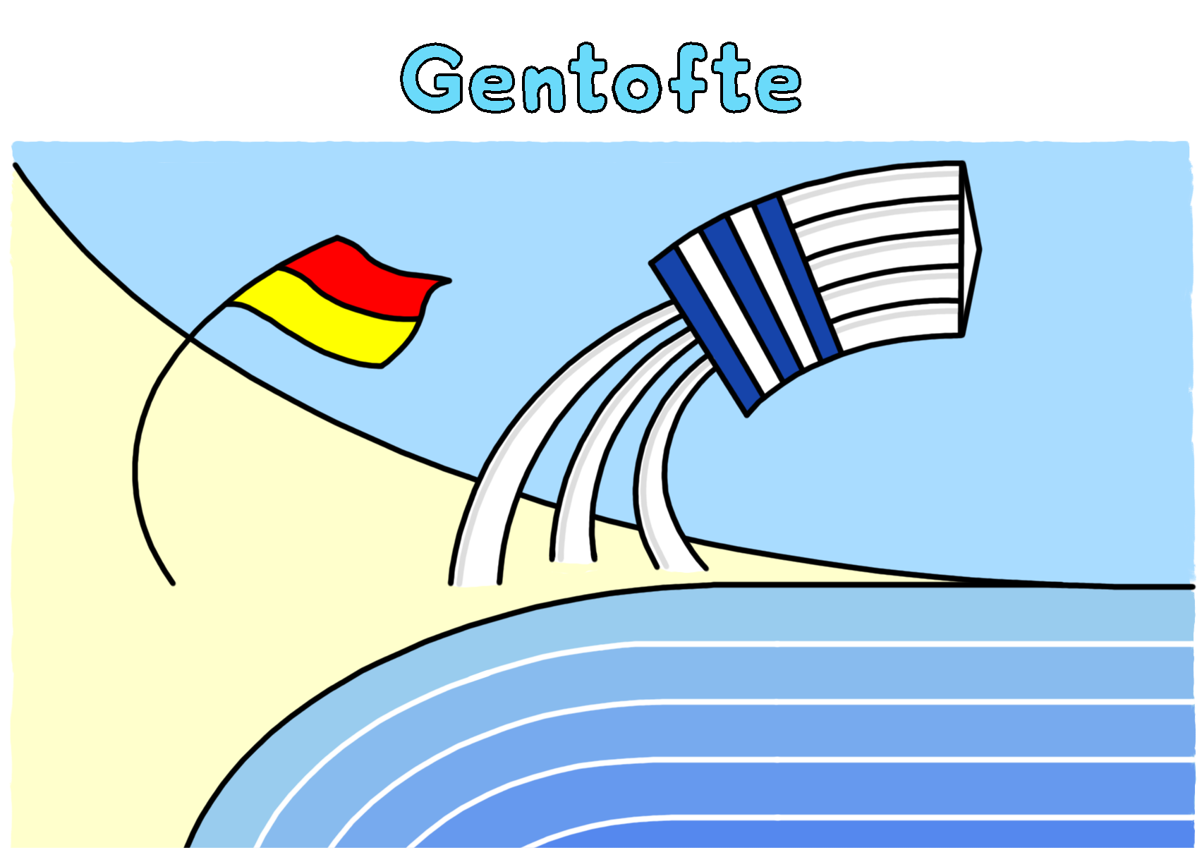 Motif for the Gentofte and Dyrehaven cycle tour