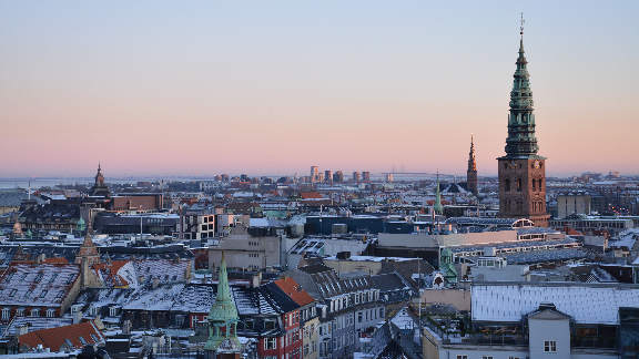 Copenhagen City walking tour - The City from the Round Tower